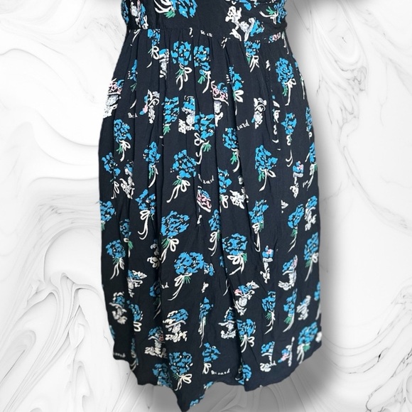 Vtg ‘95 Anna Sui “Bérard Face” Print Dress Size Petite - Picture 11 of 16